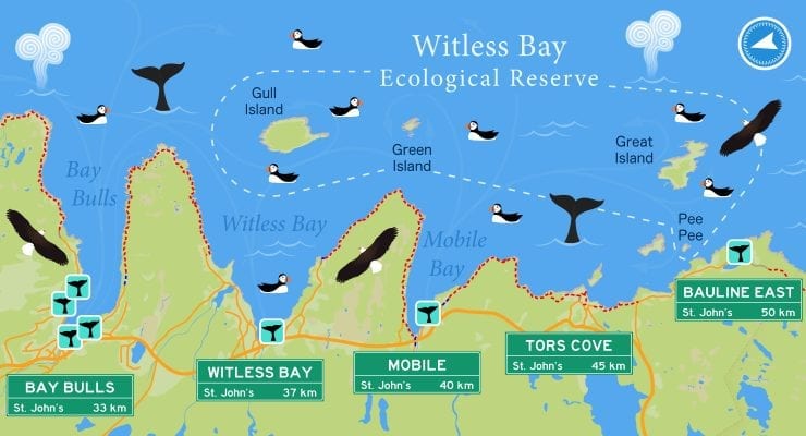 The Witless Bay Ecological Reserve Map
