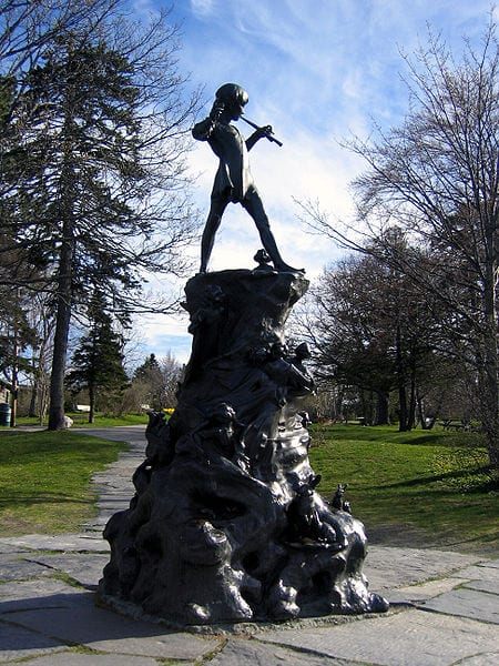 Peter Pan Statue in Bowring Park, St. John's
