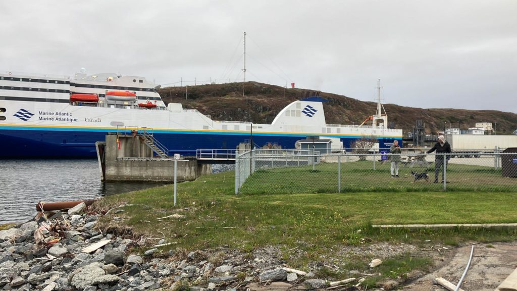 The Newfoundland ferry terminal even has a dog park