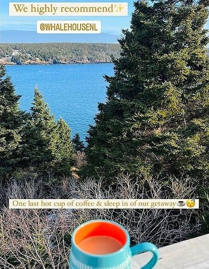 Another happy guest enjoying the view from the Humpback Hot Tub Deck