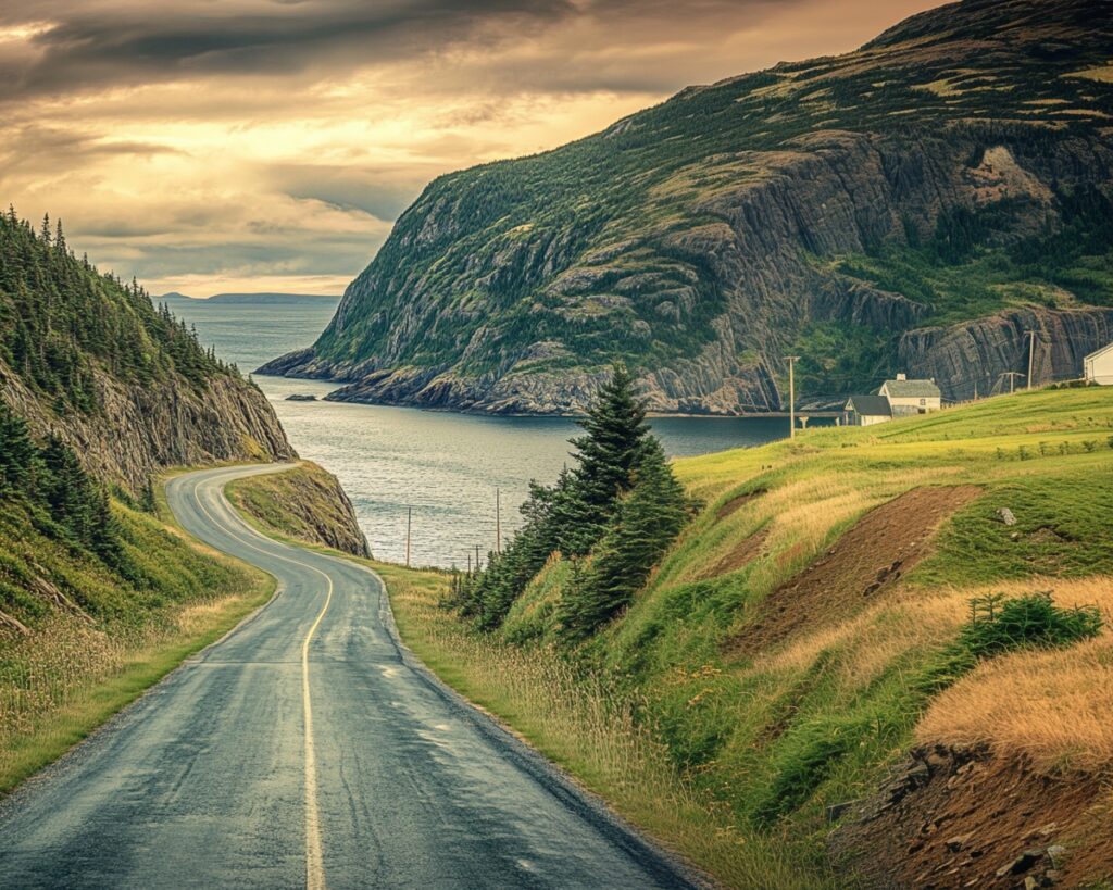 Driving to the Irish Loop 30 minutes outside the city of St. John's