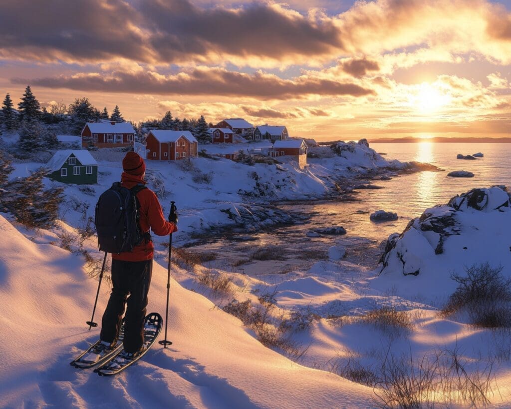 Snowshoeing in Newfoundland